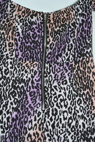 LOVE LABEL WOMENS BLACK ANIMAL PRINT BODYCON DRESS SIZE 12/40 (WD150) - Picture 7 of 9