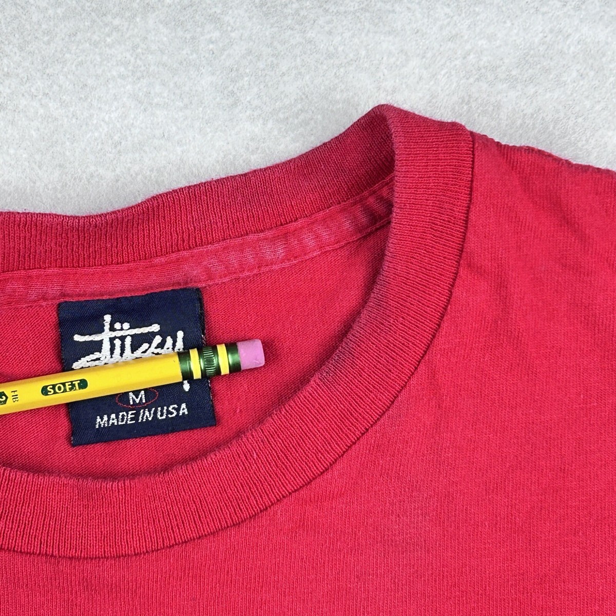 vintage 90s STUSSY SINGLE STITCH T-Shirt MEDIUM hip hop made vintage 90s STUSSY SINGLE STITCH T-Shirt MEDIUM hip hop made
