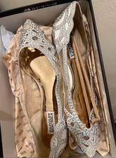 BAGDLEY MISCHKA Women's GIGI Crystal Pointed Toe Sparkly Party Flats US 9,