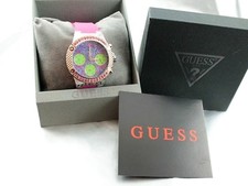 Guess Rosegold Sport Rockstar DAU W0773L3 Edelstahl/Silikon Armband Pink