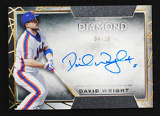 ⚾ DAVID WRIGHT - 2022 Topps Diamond Icons On Card AUTO GOLD SSP /10 - Mets