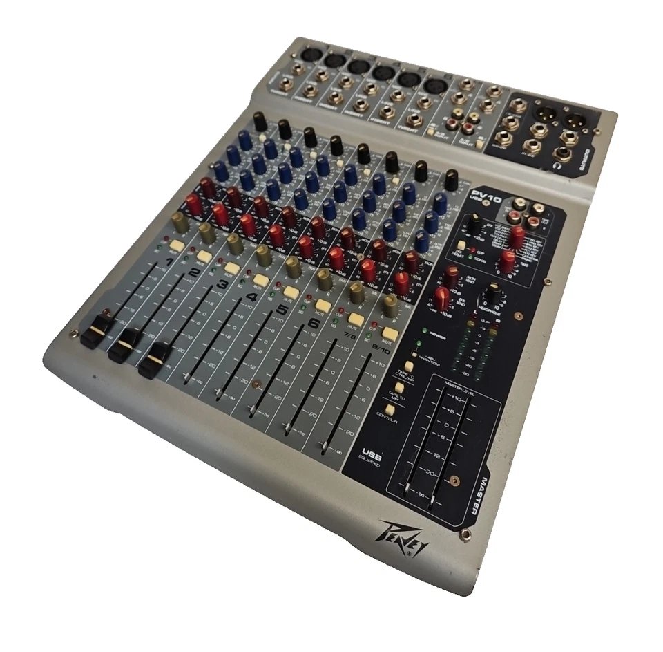 Peavey PV10 USB 10-Channel mixer Tidy Tested & Working - Image 2 of 4