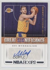 2018-19 Panini NBA Hoops Great SIGnificance Svi Mykhailiuk #GS-SM Auto yf4