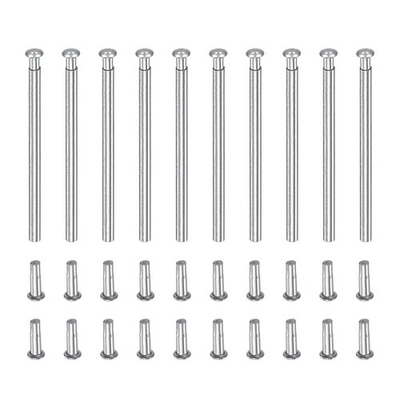 #ad #ad 10Pcs 20x1.2mm Tube Friction Pins Watch Strap Pressure Bars Pin with Rivet End $14.91