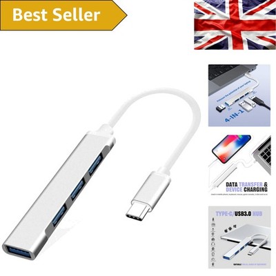 Schlanker USB C Hub 4-Port Adapter für MacBook, iMac & PCs - High-Speed Konnektivität