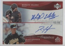 2005 Reflections Dual Signature Red 43/99 Merkin Valdez Rich Harden Auto r5o