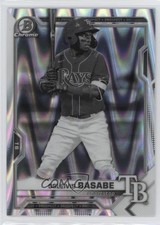 2021 Bowman Draft Chrome Black & White RayWave Refractor Osleivis Basabe 1rn2