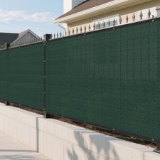 4ft Green Outdoor Privacy Fence Screen 95% Block Windscreen Mesh Cover Garden