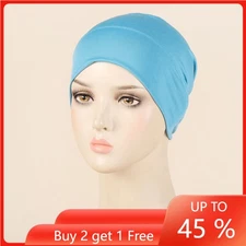 Muslim Underscarf Women Hijab Inner Hat Turban Hair Loss Bonnet Beanies Wrap Cap