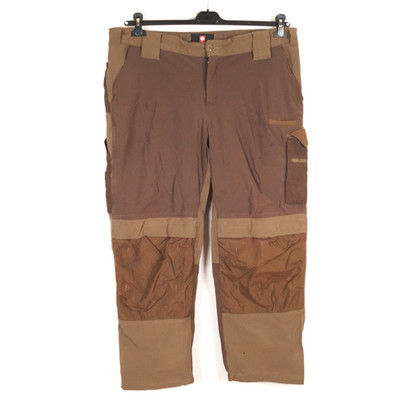 ENGELBERT STRAUSS Herren Hose Größe 29 (W42 L28) braun Arbeitskleidung Tasche...