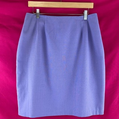 Vintage Jaclyn Smith Periwinkle Lavender Purple Pencil Skirt 16 Spring Easter