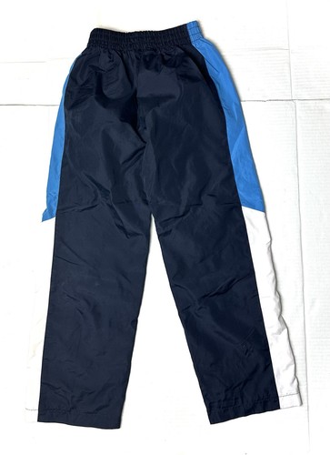 Vintage Nike 80s/90s Windbreaker Pants Boys 7 Blue White Sweatpants Lined Jogger - Picture 4 of 6
