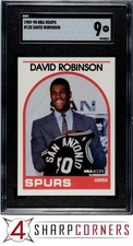 1989 NBA HOOPS #138 DAVID ROBINSON RC SPURS HOF SGC 9