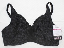 NWT PLAYTEX love my curves LIFT BRA US4422 shaping stretch cups BLACK 42C