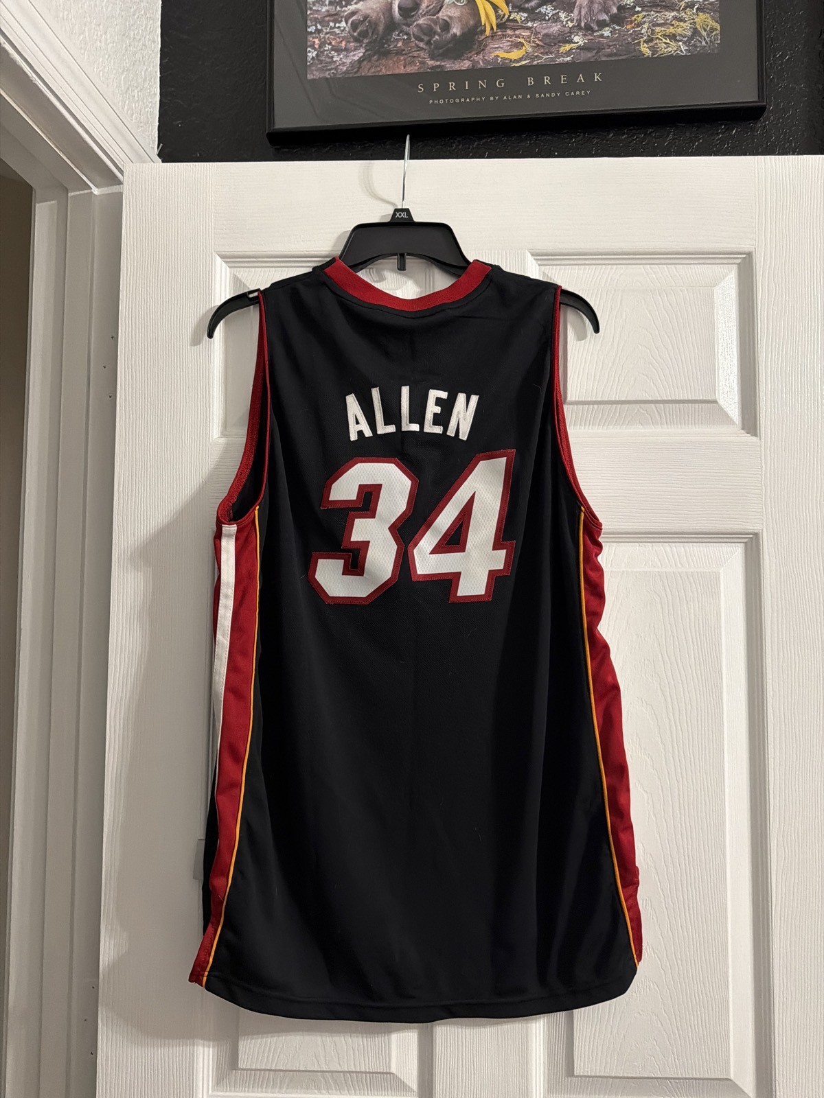 adidas Miami Heat Ray Allen #34 Jersey Black XL
