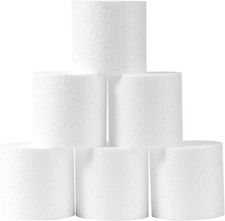 3 Inch Foam Circles, 6-Pack, Thick Polystyrene for Crafts and Decorations