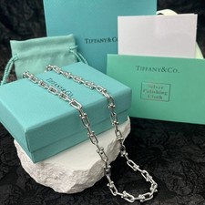 Tiffany & Co. Sterling Silver Horseshoe-Link Fashion Necklace