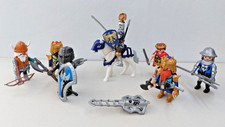 PLAYMOBIL - 9 RITTER FIGUREN  - KONVOLUT - gebraucht sehr gut
