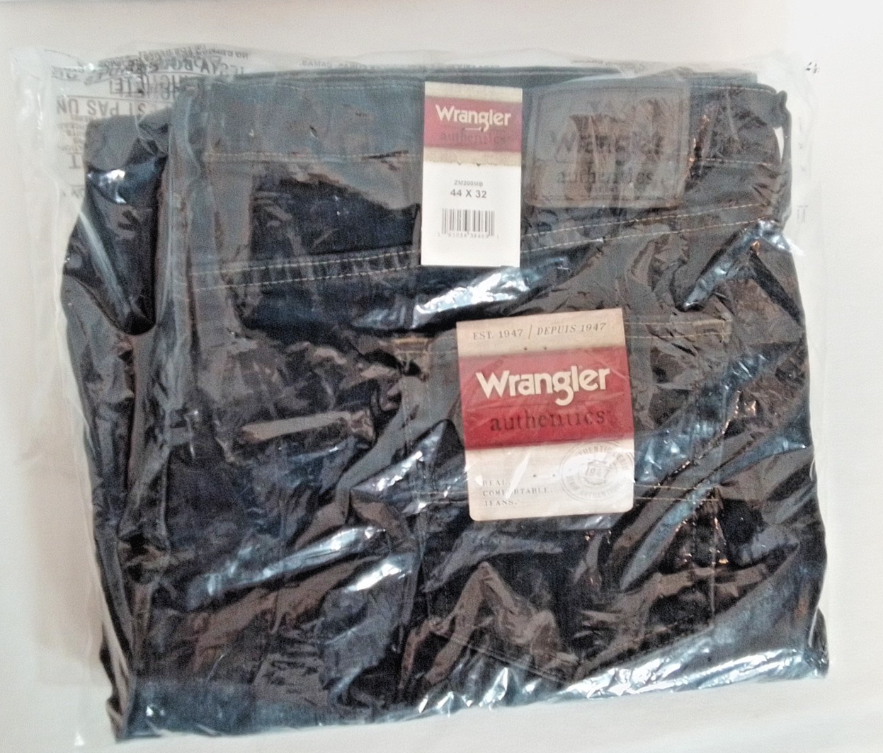 S 44x32 Blue Relaxed Fit Stretch Denim Five Pocket Medium Wa