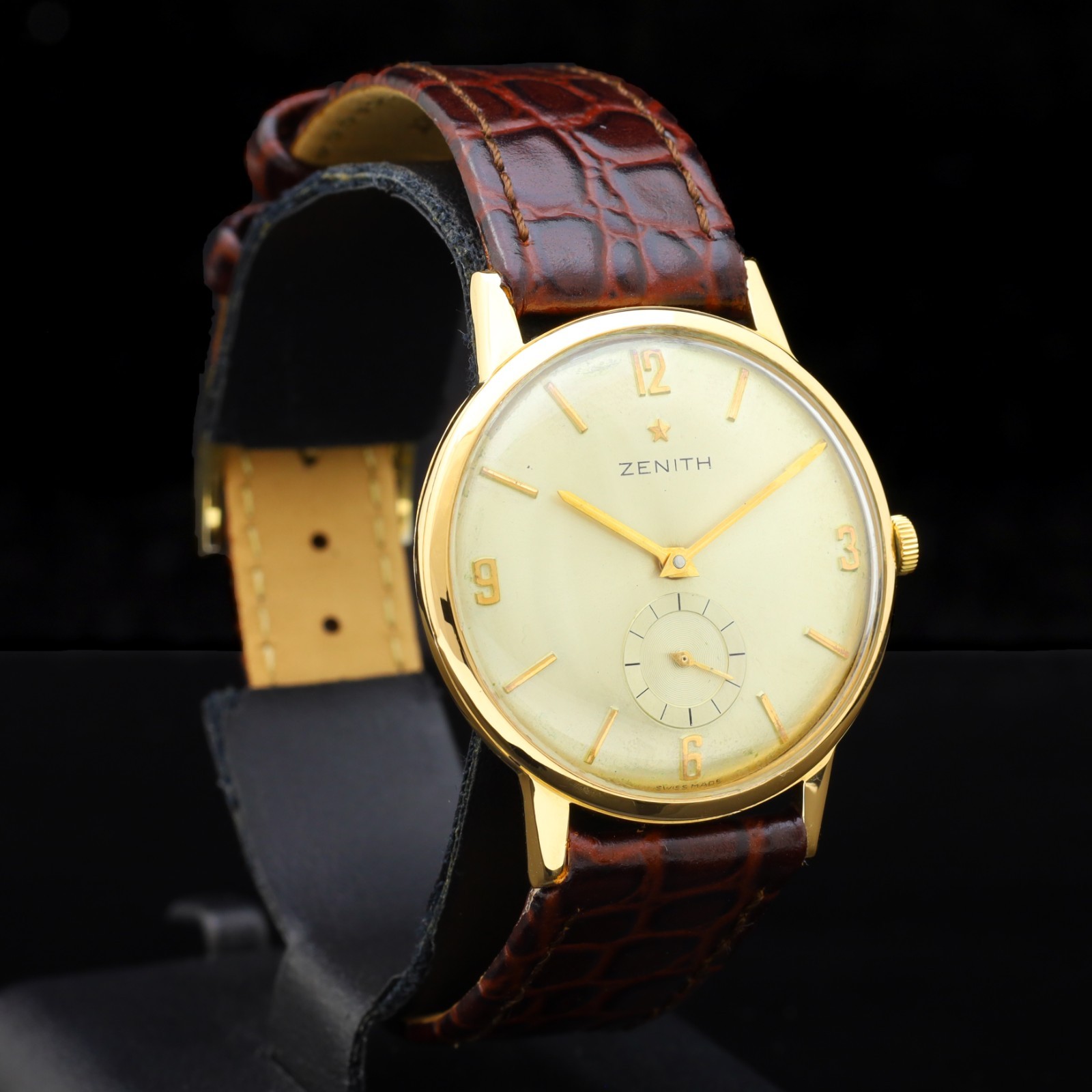 Zenith Stellina 60s 18kt Rose Gold 34mm Manual Cal 2531 Serviced image 3