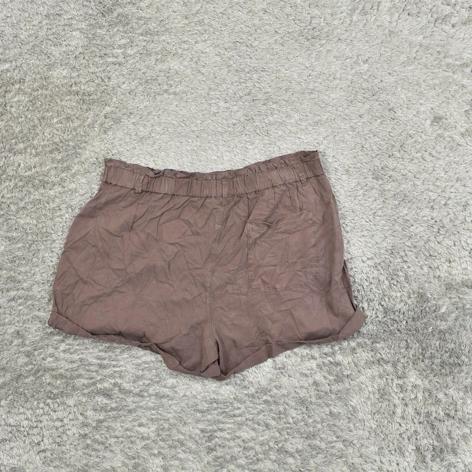 Pantalones Cortos Chinos Para Mujer Aerie Talla 2XL Cintura Cómoda Rojo Lyocell Foto 2 de 4