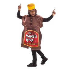 Hauntlook Mr. Maple's Syrup Bottle Adult One Size Halloween Costume See Pics 