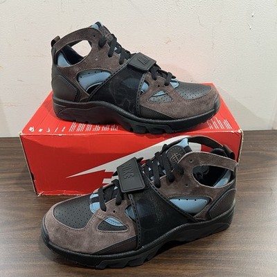Nike Air Trainer Huarache Baroque Brown Blue Suede Sneakers IB0497-001 Size 11.5