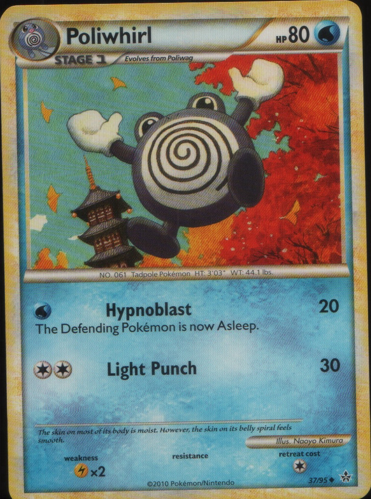 Poliwhirl Uncommon Unleashed 37/95 NM