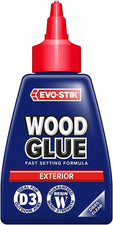 EVO STIK Wood Glue Clear 125Ml Interior Extra Strong Fast Setting Glue Dries