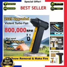 800000RPM Electric Turbo Air Blower Brushless Cordless Dust Fan