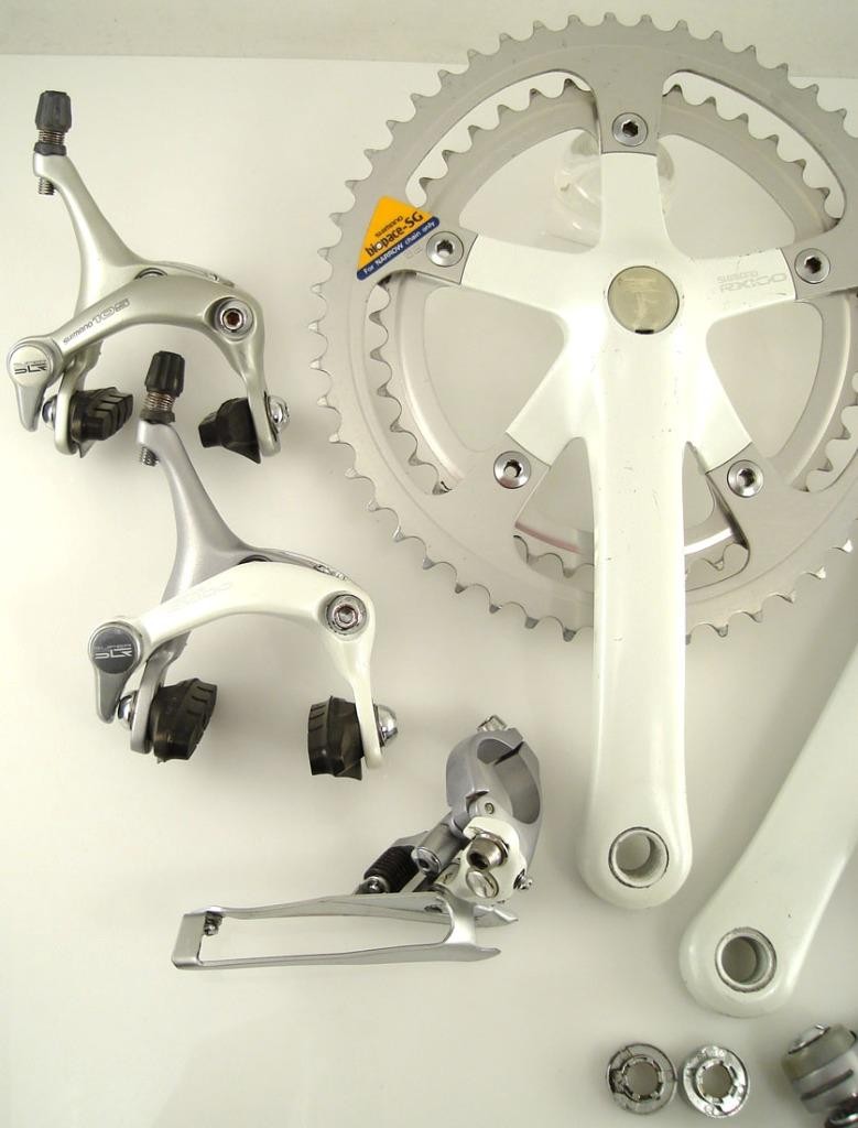 Shimano RX100コンポセット シルバー！ SHIMANO - 【希少・美品】SHIMANO RX-100 コンポセットの通販 by