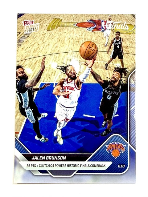 2025-26 NBA Topps Now JALEN BRUNSON #337 Finals - New York KNICKS