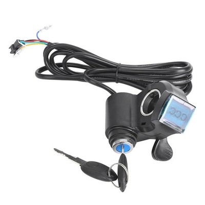 Chiffonade E-Bike Thumb Throttle with LCD Voltage Display Speed Control Power...