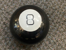 Vintage 1980's Magic 8 Ball Classic Mattel Toy Fortune Teller 30188, 1186 VG