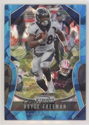 2019 Panini Prizm Blue Ice Prizm 26/99 Royce Freeman #204 03t0