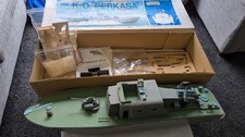 Vintage Precedent K.D.PERKASA, 1:32 R/C torpedo boat, Fibreglass Hull Part-Built
