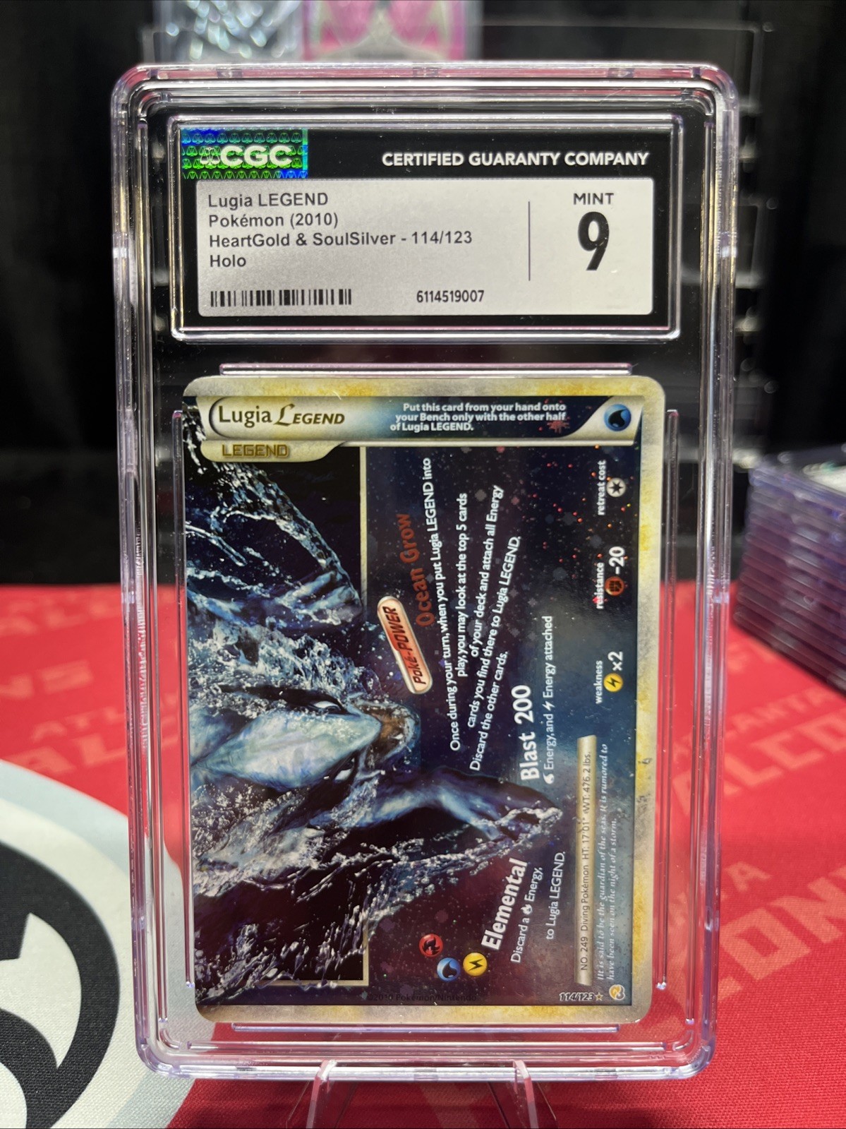 Lugia LEGEND Pokemon (2010) Heartgold & Soulsilver - 114/123 Holo CGC Mint 9