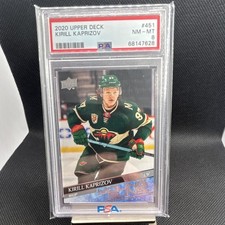 Upper Deck 2020-21 Series 2 Young Guns Kirill Kaprizov #451 PSA 8 Wild