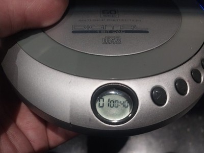Coby Portable CD Player CX-CD329 Tested Anti-Skip - Grey & Silver (TESTED