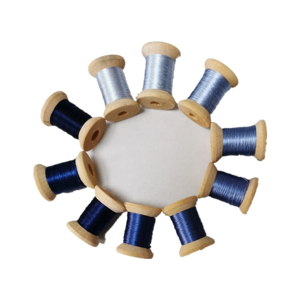 10 spools natural mulberry silk embroidery floss thread cross stitch DIY craft - Image 2 of 4