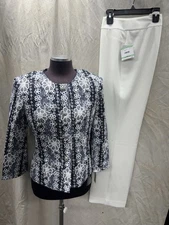 JOHN MEYER/KASPER PANT SUIT/SIZE 8/RETAIL$280/Inseam 31/NEW W TAG/