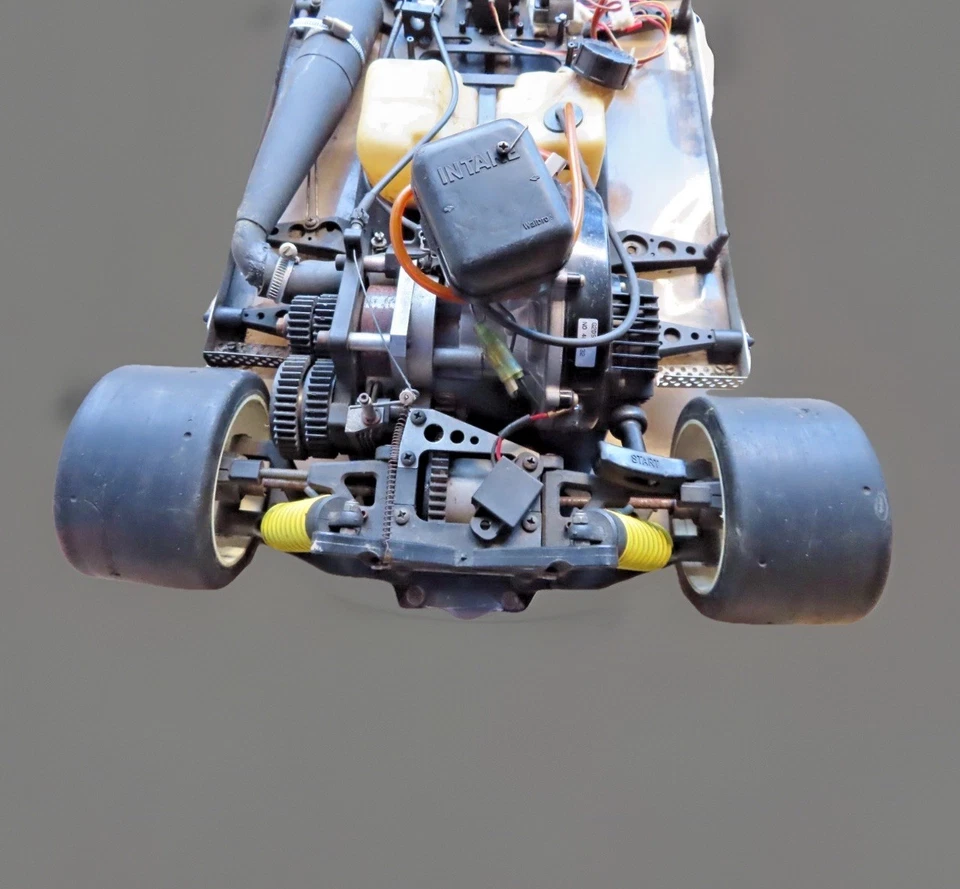 #SE4758# prächtiger RC Zenoah Ferrari Sportsline *VERY RAR* ungeprüft (94x45cm) - Bild 4 von 4