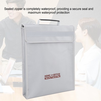Fireproof Document Holder Pouch Waterproof Fireproof Money Bag With Zipper A Hot