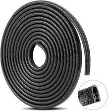 Car Door Edge Guards 16Ft 5M Automotive Door Entry Gu Size: 16 ftColor: Black
