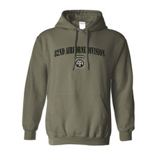 US Army 82nd Airborne Division Subdued Hooded Sweatshirt Officially Licensed