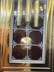 Vintage Bulova Mini Grandfather Clock Quartz Japan Brass Tone Desk Mantel Clock — photo 9