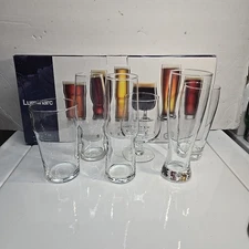 Luminarc USA 6 PC Assorted CRAFT BEER Glass Set  16oz-20oz 2015 New in box