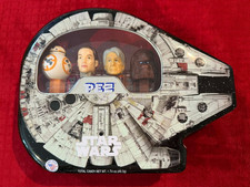 Star Wars Millenium Falcon PEZ Set 4 Dispensers in Collector's Tin new one
