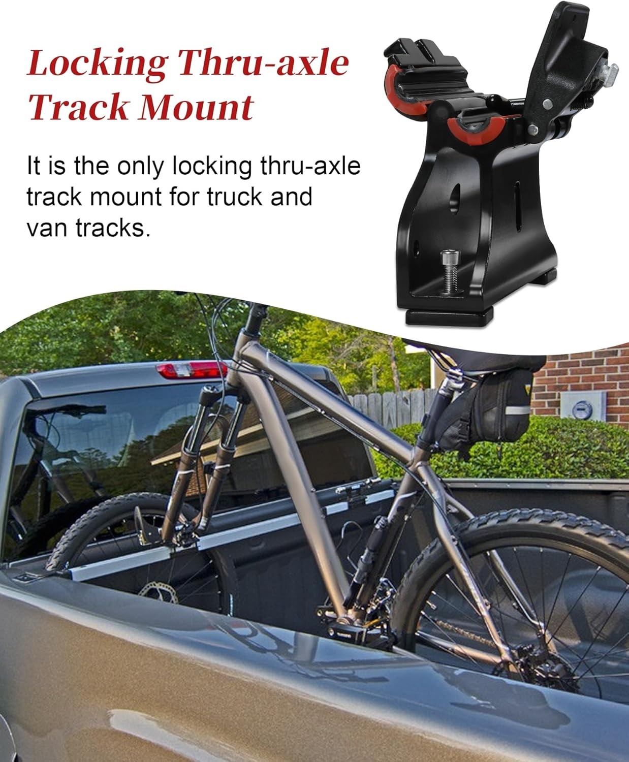 2 Pack Locking Thru-Axle Fork Mounts, Adjustable Locking Thru-axle ...