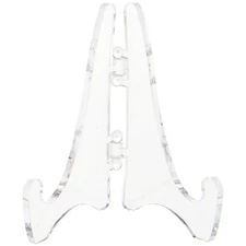 Plymor Clear Acrylic Mini Adjustable Folding Display Easel, 2.125" H x 1.625" D